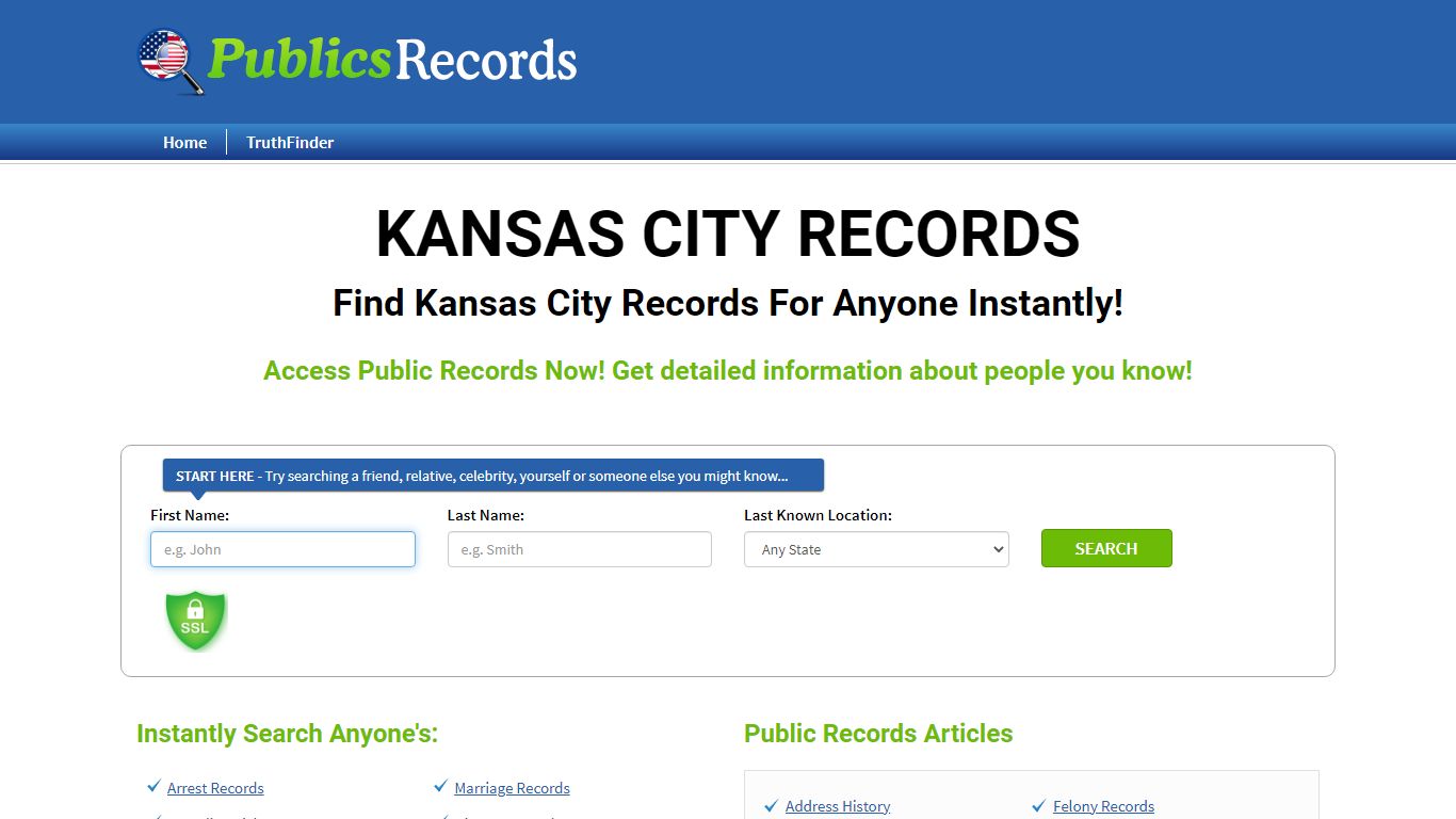 Find Kansas City Records For Anyone